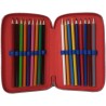 Astuccio Scuola 3D Cars Disney Saetta McQueen - Multiscomparto 3 Zip con Portacolori e Pennarelli Giotto