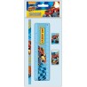Blister da 5 pezzi Blaze Disney | Matita, Notes, Gomma, Righello, Temperino | Scuole & Tempo Libero