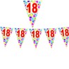 Festone Compleanno 18 Anni 6 Metri – Bandierine Decorative per Festa, Party e Celebrazione Maggiore Età