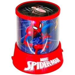 Lampada Notturna Spiderman Marvel – Proiettore di Immagini sul Soffitto, Luce Notturna per Bambini, Funzionamento a Batterie