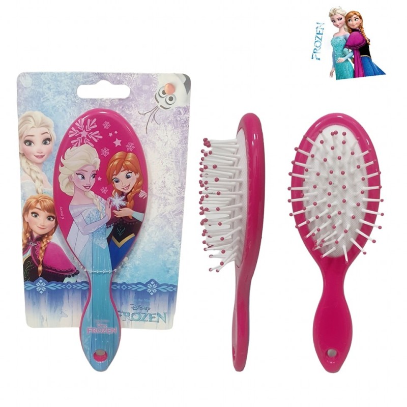 Spazzola per Capelli Bambina Disney Frozen – Anna ed Elsa – Accessorio Acconciatura 17x6,5 cm – Idea Regalo Bambine