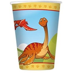 confezione bicchieri Dinosauri Jurassic 200 ml 8 pezzi