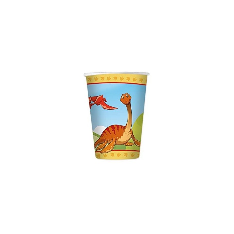 confezione bicchieri Dinosauri Jurassic 200 ml 8 pezzi