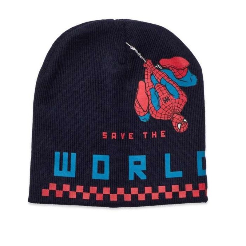 Cappello Invernale Bambino Spiderman Marvel – Cappellino Uomo Ragno Taglia 52 in Lanetta Morbida, Caldo e Anallergico