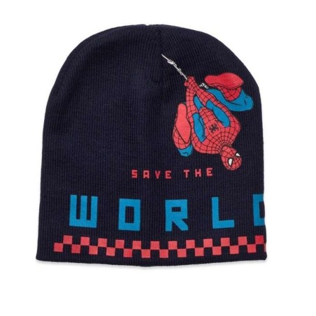 Cappello Invernale Bambino Spiderman Marvel – Cappellino Uomo Ragno Taglia 52 in Lanetta Morbida, Caldo e Anallergico