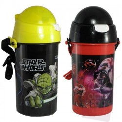 Borraccia Pop-Up Star Wars Disney in Plastica con Tracolla -450ml