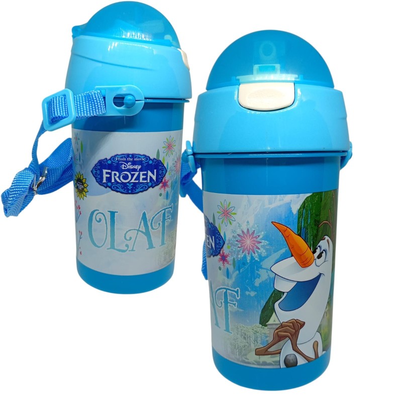 Borraccia Olaf Frozen Pop-Up con Cordino Regolabile – Capacità 450 ml
