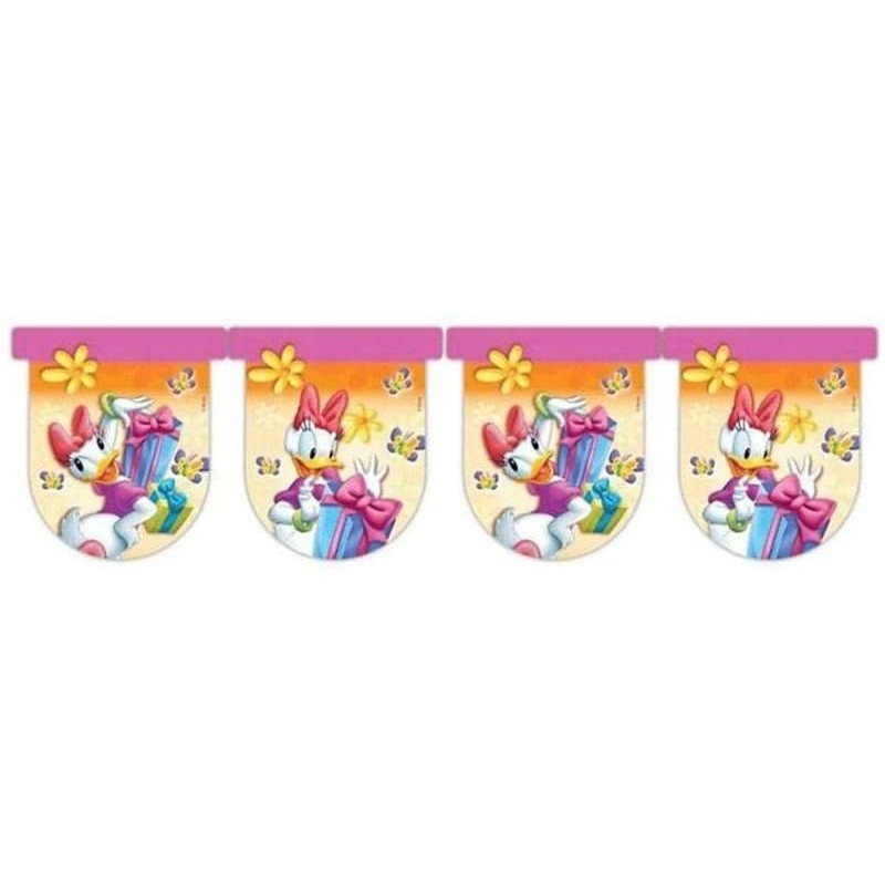 Disney Festone a bandierine Paperina in plastica PVC 3 Metri'