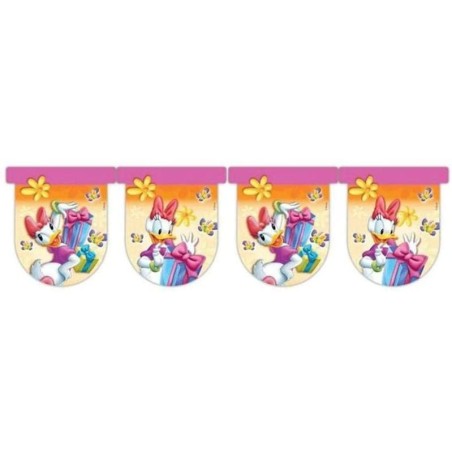 Disney Festone a bandierine Paperina in plastica PVC 3 Metri'