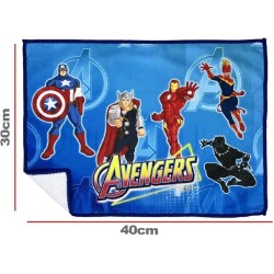Tovaglietta Americana in Tessuto Avengers Marvel – 40x30 cm per Scuola, Pic-nic e Casa