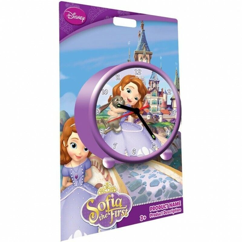 Orologio Sveglia da tavolo Disney Principessa Sofia 9 Cm idea regalo Bambina