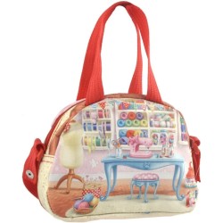 BORSA PASSEGGIO MINNIE MOUSE DISNEY BOWLING CON TRACOLLA E MANICO