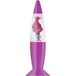 Trolls - lampada lava con brillantini Bambino Glitter A Led - Poppy cm 15 luce notte