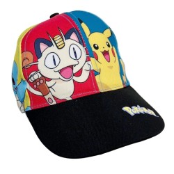 Cappellino Pokémon "Pikachu & Friends" – Berretto con Visiera Regolabile (Taglia 54)