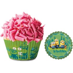 50 Pirottini Minions Disney in Carta Forno – Decorazioni per Cupcake, Muffin e Dolcetti – Ideali per Feste di Compleanno Bambini