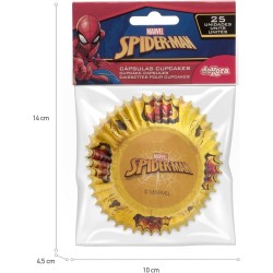 Pirottini Spiderman Marvel per Cupcake e Muffin – 25 Pezzi Decorazioni Feste Bambini Supereroi