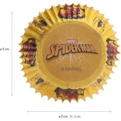 Pirottini Spiderman Marvel per Cupcake e Muffin – 25 Pezzi Decorazioni Feste Bambini Supereroi
