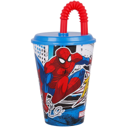 Set Pranzo Spiderman Marvel – Portamerenda e Bicchiere con Cannuccia