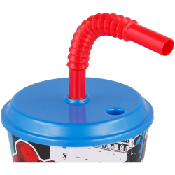 Set Pranzo Spiderman Marvel – Portamerenda e Bicchiere con Cannuccia