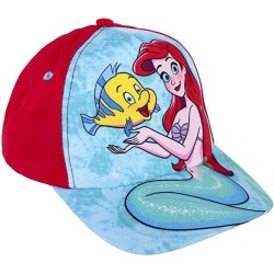 Cappello-Cappellino con visiera + occhiali sole La Sirenetta Disney Regolabile con Velcro Bambina