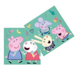 Peppa Pig Tovaglioli in Carta Originali – 20 Pezzi per Feste di Compleanno Bambini | Party Allegro, Colorato e Ufficiale