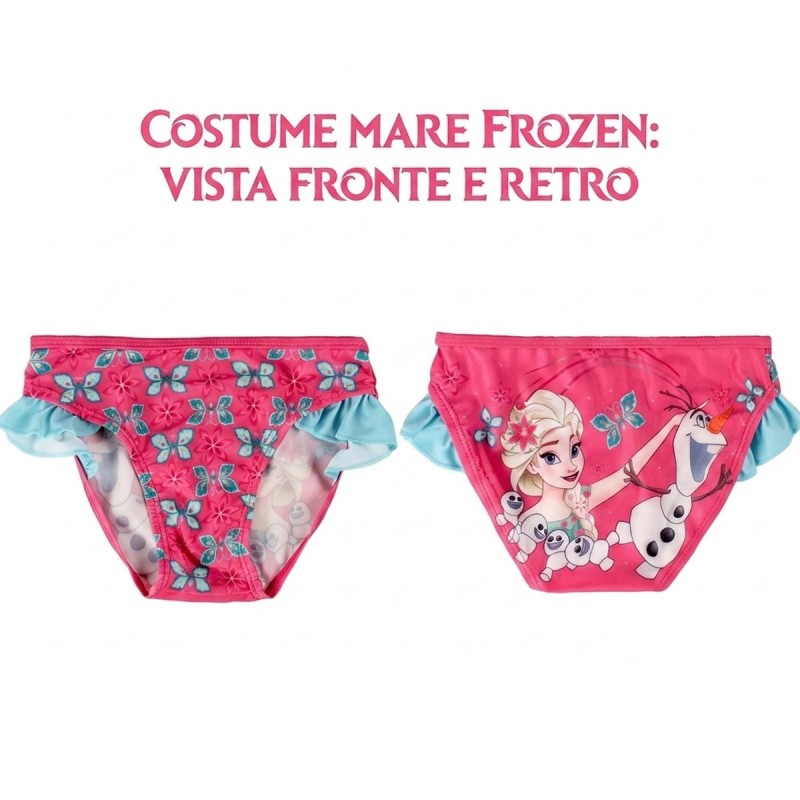 Costume Mare Bambina Frozen Disney Elsa e Anna – 4/5 Anni – Originale, Estivo, Comodo, Asciugatura Rapida