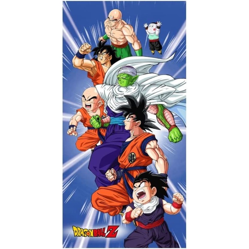 Telo Mare e Piscina Dragon Ball Z – Asciugamano in Microspugna Salvaspazio (140x70 cm)
