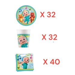 Coordinato per Feste Compleanno Cocomelon Kit Party Bambini Festa e Party