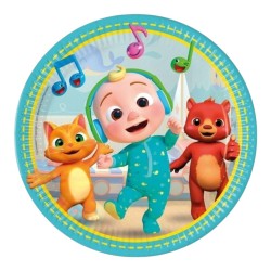 8 piatti in cartone Disney Cocomelon Ø 20 diametro Feste & Compleanni Bambini