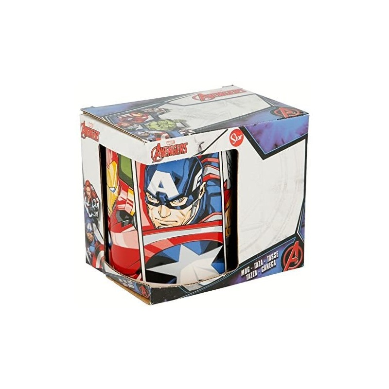Tazza Avengers Marvel in Ceramica: Captain America e Iron Man – 330 ml