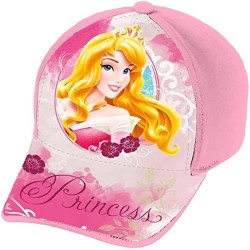 Cappello Cappellino con Visiera Principessa Disney Cotone Bambina tg 52