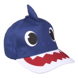 Cappellino Baby Shark 3D con Pinna e Visiera – Berretto Regolabile (Taglia 50/52)