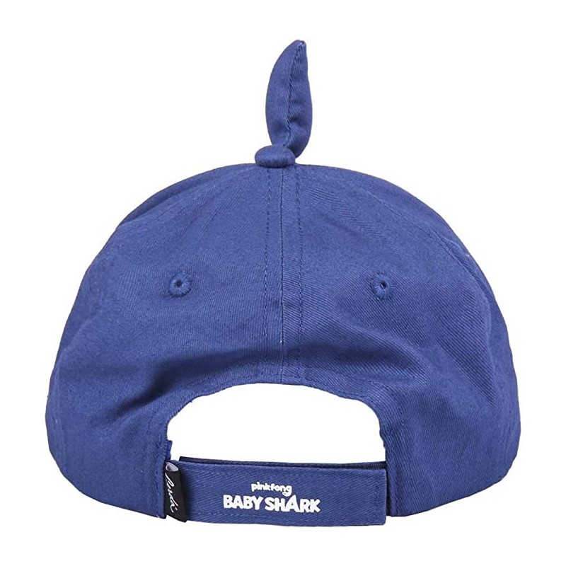 Cappellino Baby Shark 3D con Pinna e Visiera – Berretto Regolabile (Taglia 50/52)