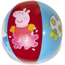 Peppa Pig Beach Ball Pallone da Spiaggia Colorato - gonfiabile ideale per giocarci in acqua