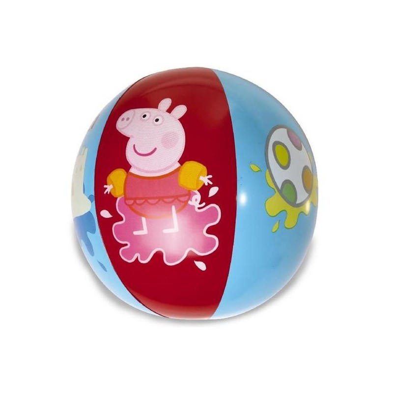 Peppa Pig Beach Ball Pallone da Spiaggia Colorato - gonfiabile ideale per giocarci in acqua