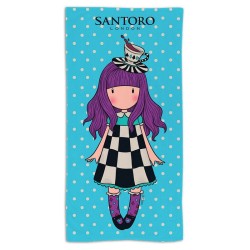 Telo mare spugna Santoro Gorjuss 100% cotone asciugamano piscina140X70 cm