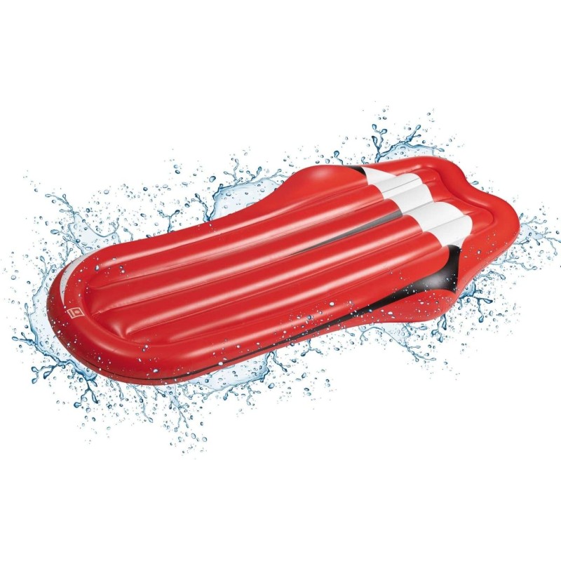 Materassino d’acqua gonfiabile forma di lingua ideale per mare spiaggia piscina per adulti e bambini 78 x 183 cm