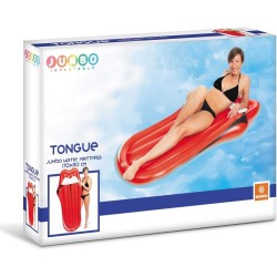 Materassino d’acqua gonfiabile forma di lingua ideale per mare spiaggia piscina per adulti e bambini 78 x 183 cm