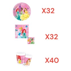 Coordinato per Feste Compleanno Principesse Disney Kit Party Bambini Festa e Party