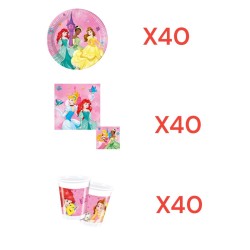 Coordinato per Feste Compleanno Principesse Disney Kit Party Bambini Festa e Party