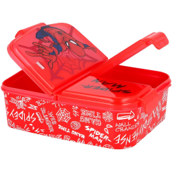 Portapranzo Contenitore Multiscomparto Spiderman Marvel - 18 x 13,5 x 5,5 cm