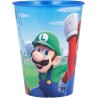 Bicchiere Plastica Super Mario Bros Nintendo 260 ml per Bambini, Ideale per Scuola e Tempo Libero