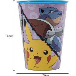 Bicchiere in Plastica Pokémon 260 ml per Bambini – Ideale per Scuola e Tempo Libero