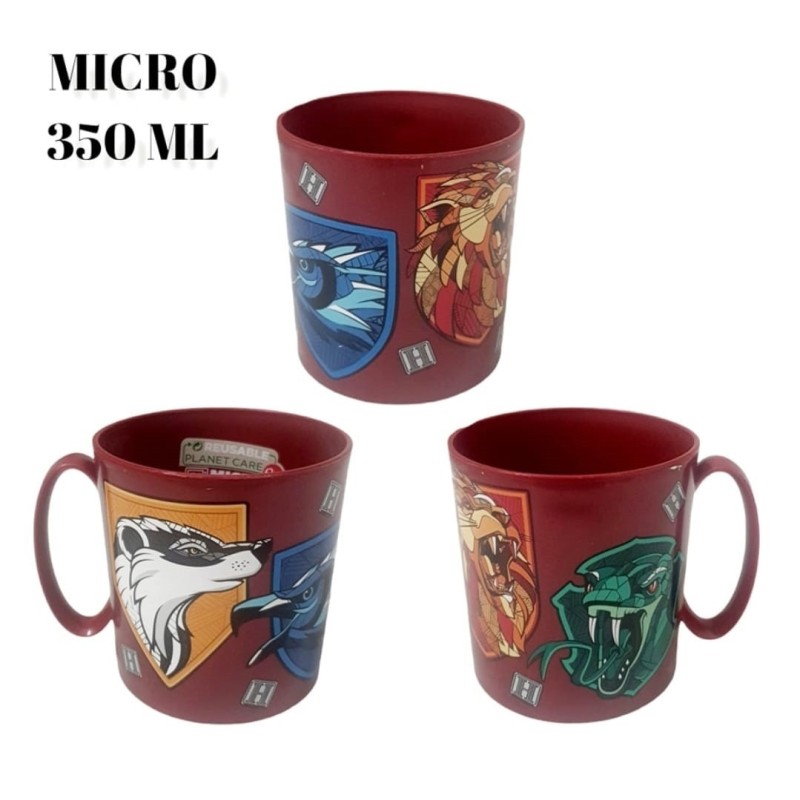 Tazza Harry Potter in plastica per microonde 350 ml - Mug per Scuola e Tempo Libero