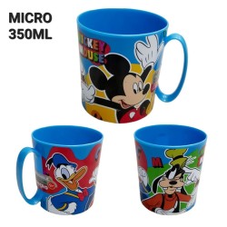 Tazza plastica per microonde Mickey Pippo Paperino Disney 350ml Mug Bambino