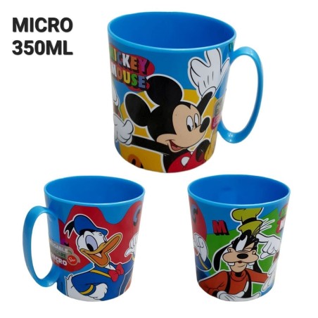 Tazza plastica per microonde Mickey Pippo Paperino Disney 350ml Mug Bambino