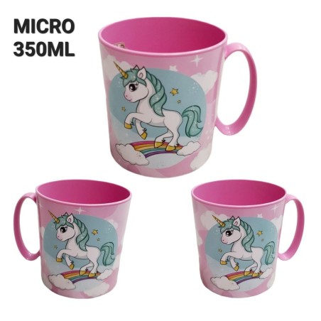 Tazza plastica per microonde Unicorno Disney 350ml Mug Bambina