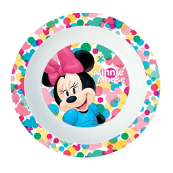 Set Pappa per Microonde 3 Pezzi Minnie Disney - Piatto Piatto, Fondo e Bicchiere