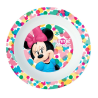 Set Pappa per Microonde 3 Pezzi Minnie Disney - Piatto Piatto, Fondo e Bicchiere
