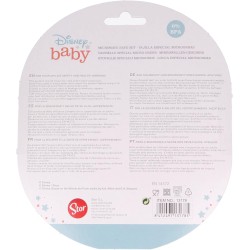Servizi da Tavola per Bambini Disney Mickey Mouse - Adatti a Microonde - 2 Pezzi: Ciotola e Cucchiaio